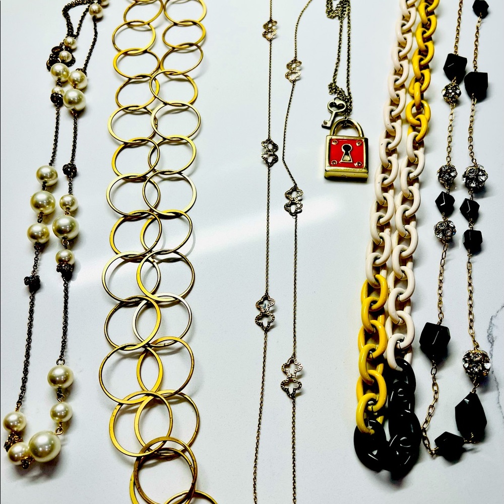 Designer faux necklaces